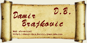 Damir Brajković vizit kartica